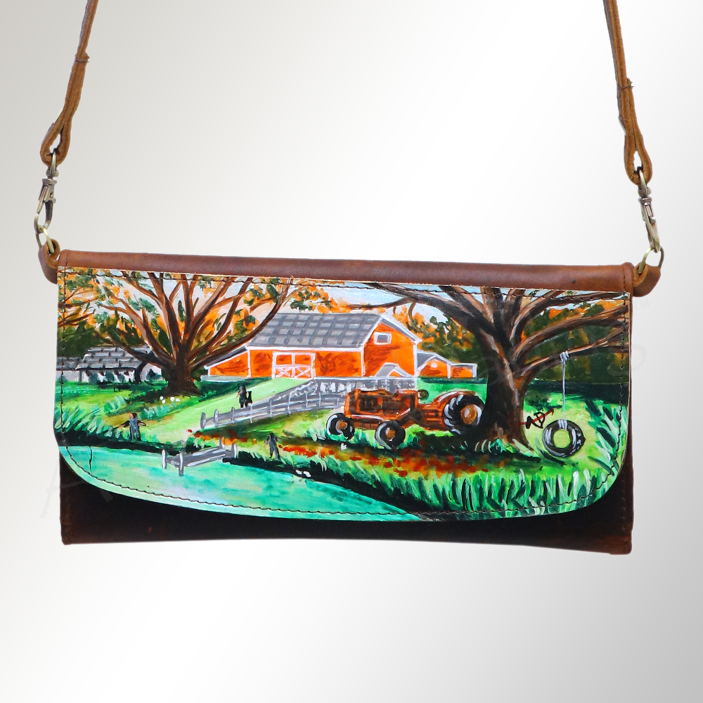 AD American Darling Wallet Hair on Full Grain Genuine Leather Western Women Bag - Picture 33 of 170