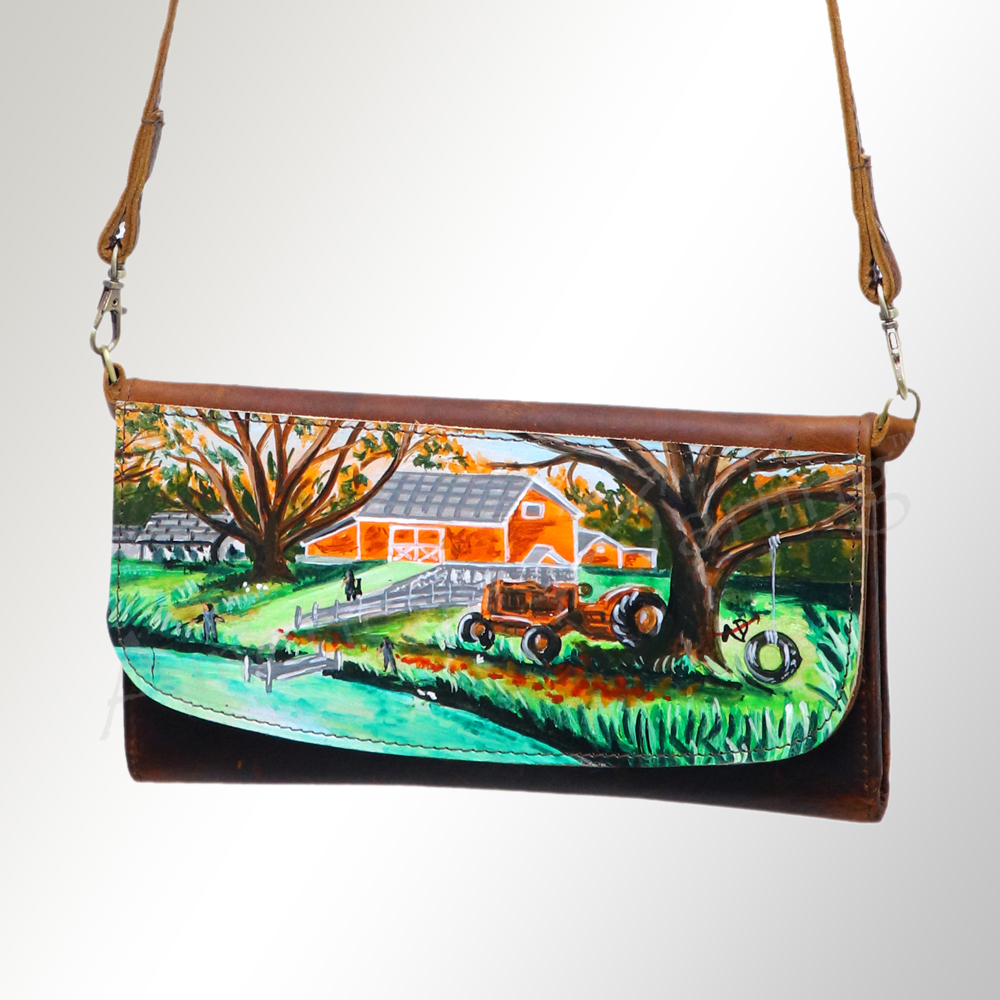 AD American Darling Wallet Hair on Full Grain Genuine Leather Western Women Bag - Picture 32 of 170
