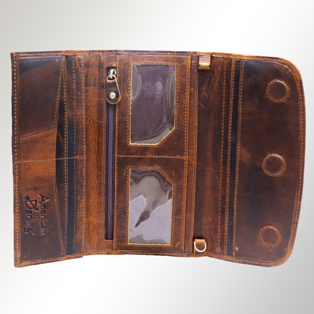 AD American Darling Wallet Hair on Full Grain Genuine Leather Western Women Bag - Picture 39 of 170