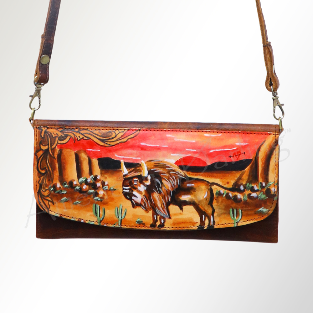 AD American Darling Wallet Hair on Full Grain Genuine Leather Western Women Bag - Picture 13 of 170