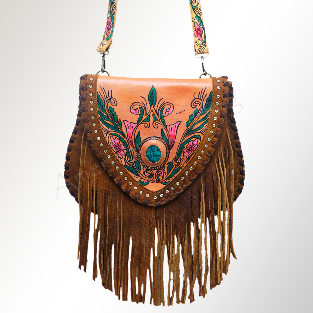 AD American Darling Messenger Hand Painted Genuine Leather