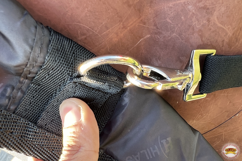 HI Hilason 1200D Turnout Light Winter Waterproof Rain Sheet Horse Black - Picture 32 of 57