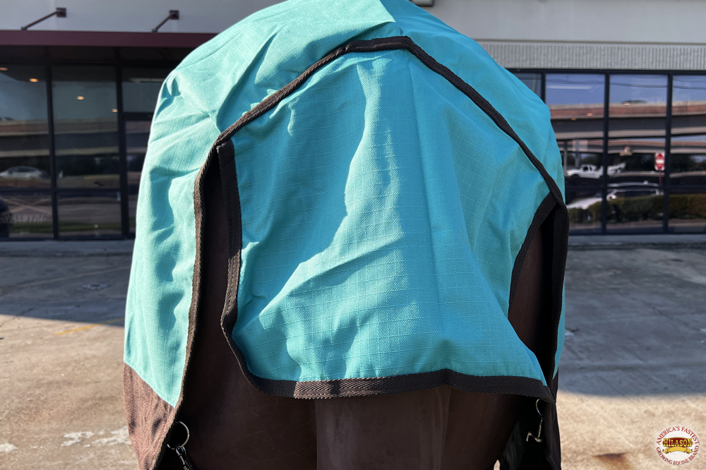 HI Hilason 1200D Turnout Light Winter Waterproof Rain Sheet Horse Black - Picture 41 of 57