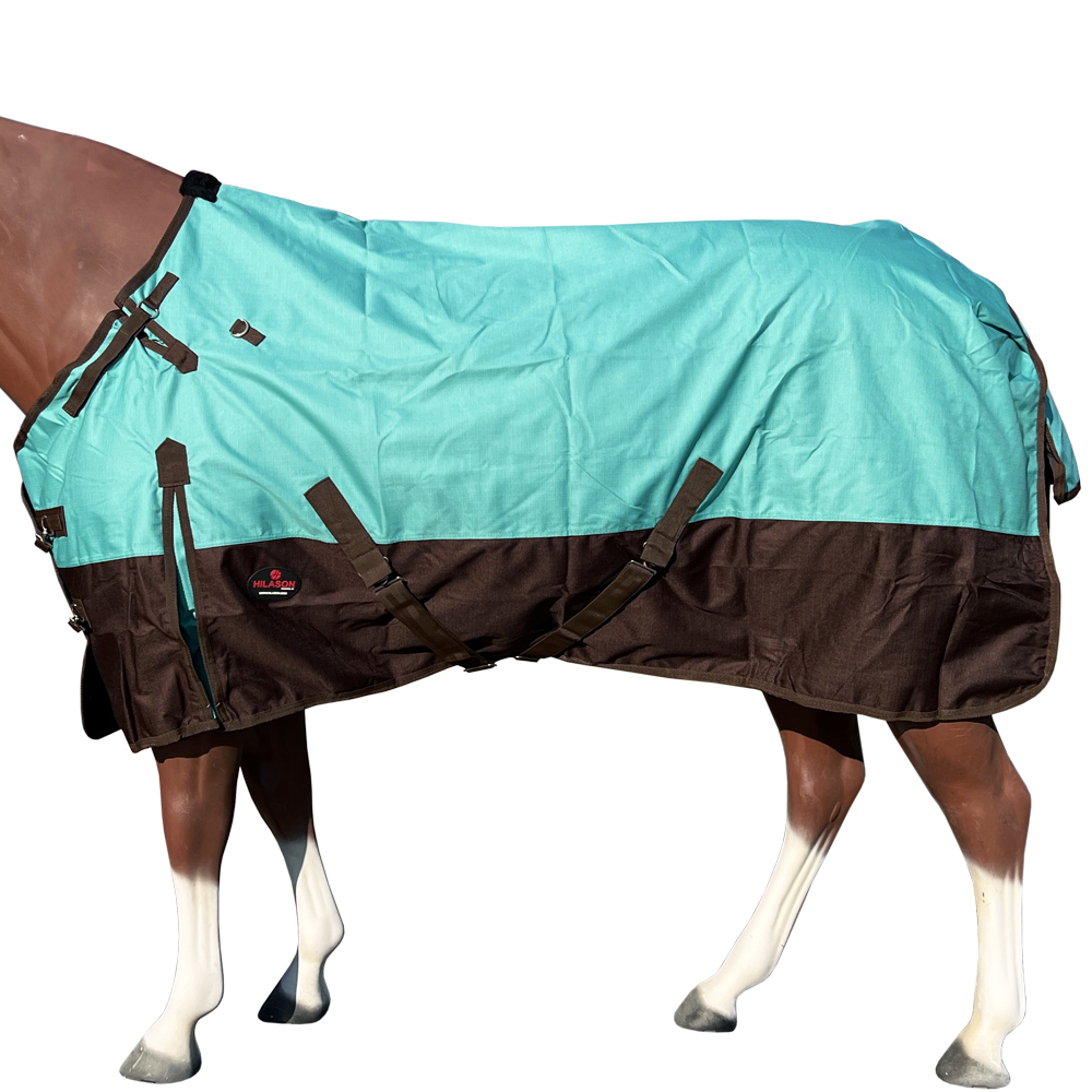 HI Hilason 1200D Turnout Light Winter Waterproof Rain Sheet Horse Black - Picture 34 of 57