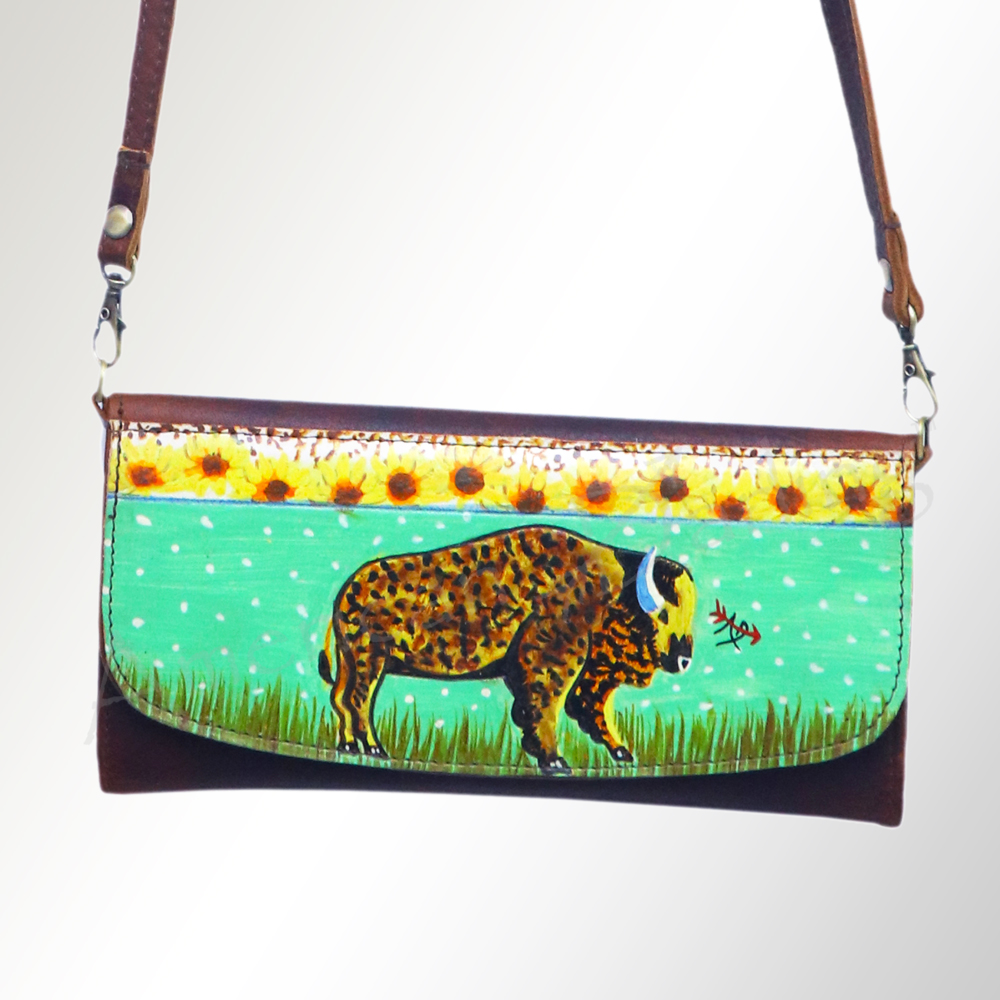 AD American Darling Wallet Hair on Full Grain Genuine Leather Western Women Bag - Picture 51 of 170
