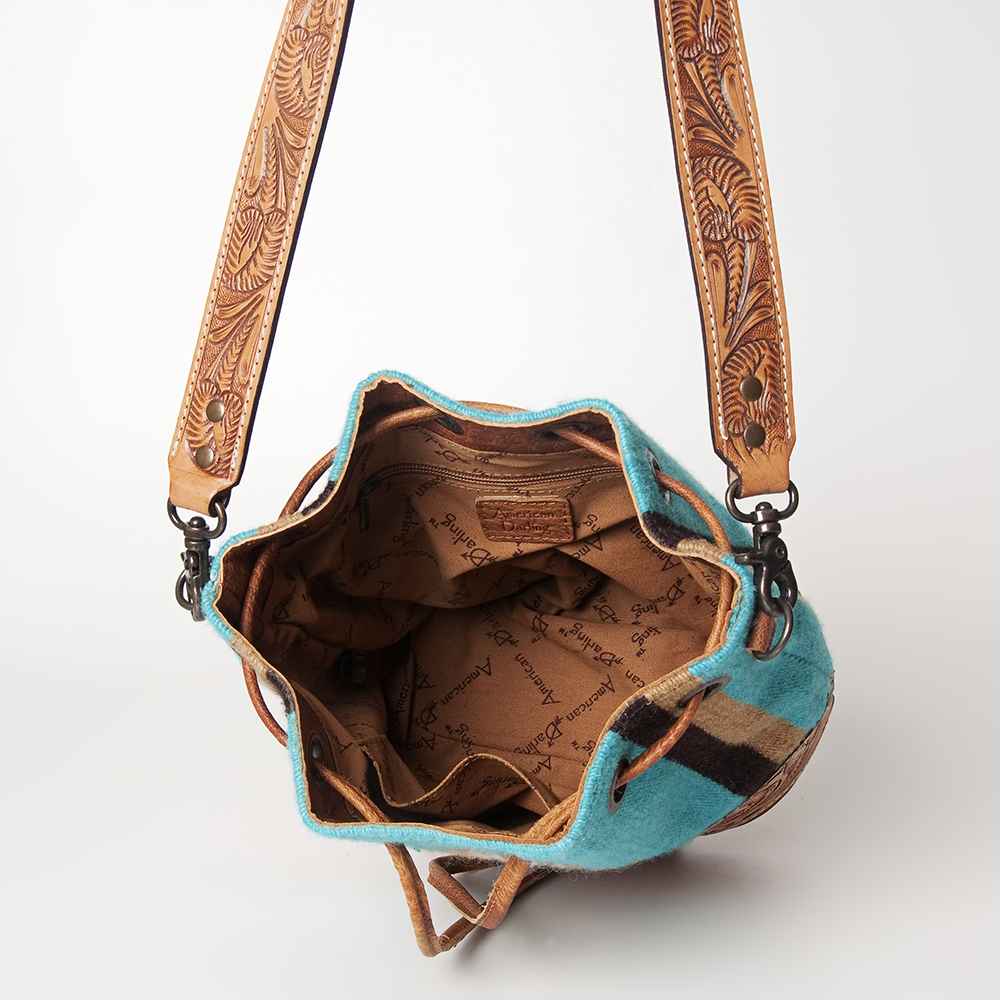 Manta de sillín AD American Darling Bucket de cuero genuino occidental - Imagen 37 de 43