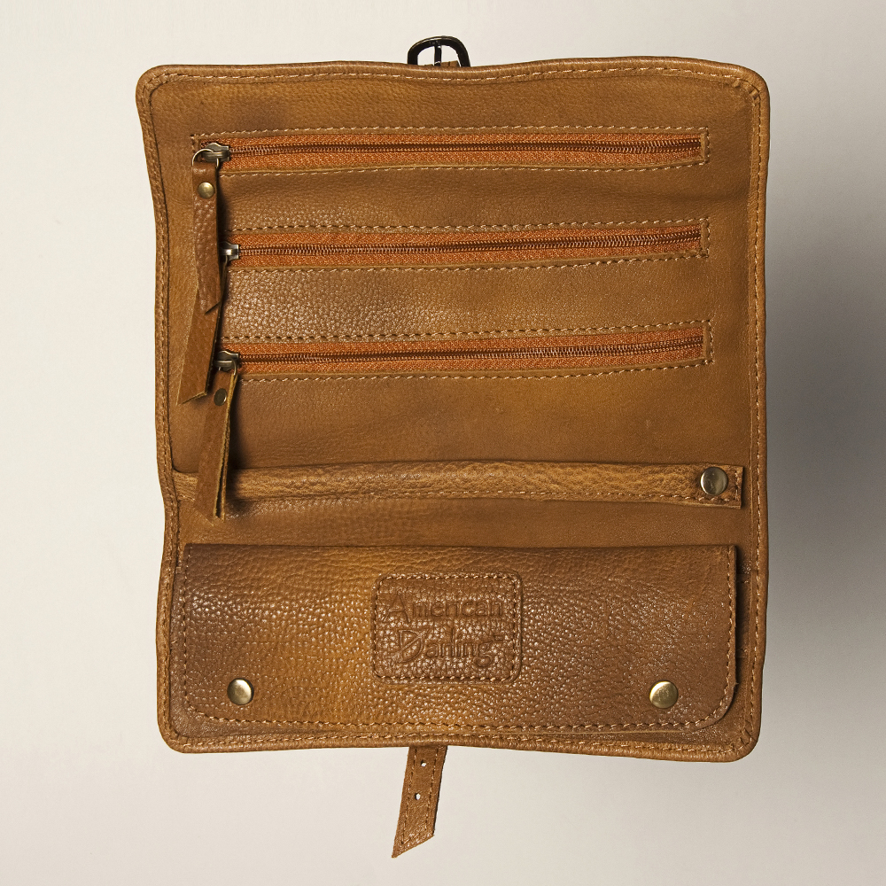 Estuche de joyería AD American Darling peinado a mano cuero genuino occidental - Imagen 20 de 21