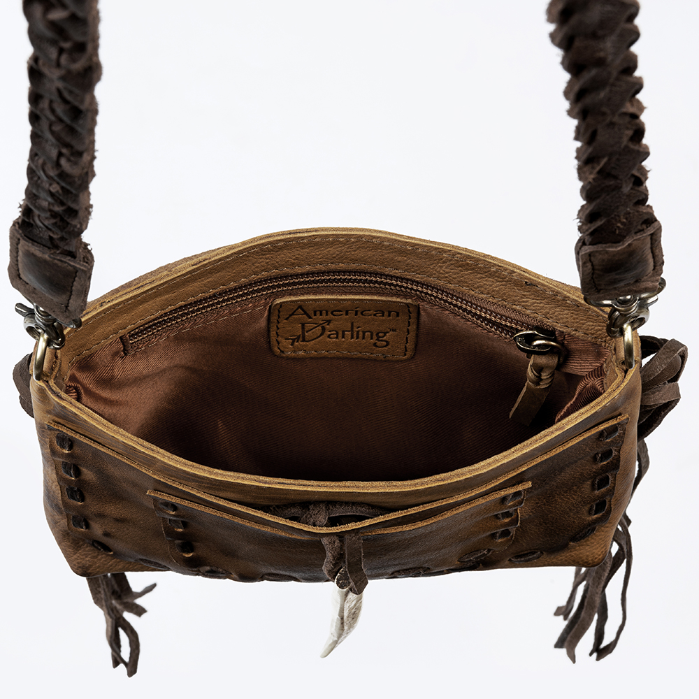 AD American Darling Cross Body Full Grain Genuine Leather Western Women Bag - Bild 12 von 30