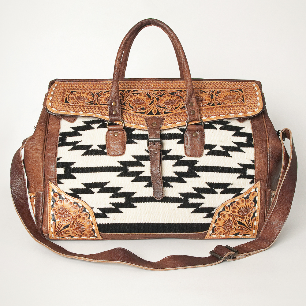 AD American Darling ADBG516 le moins cher Duffel Hand Tooled Saddle Blanket Genuine Leather