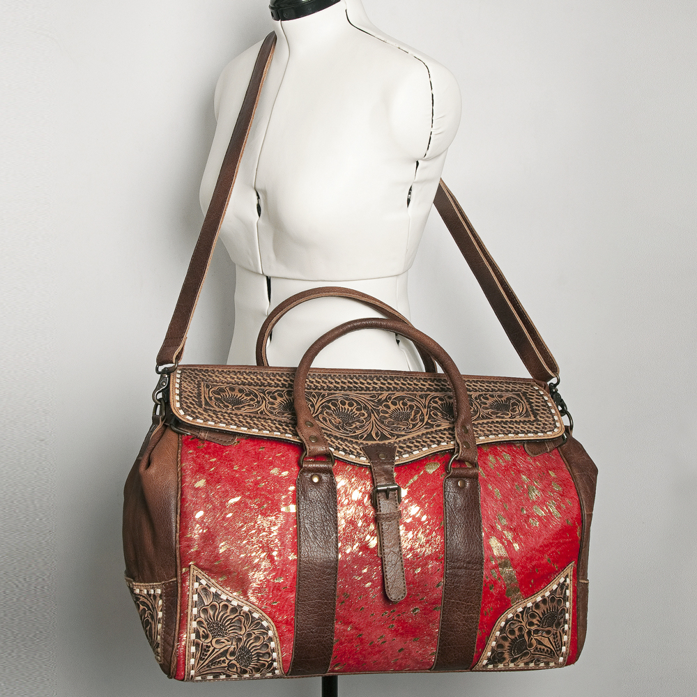 AD American Darling ADBG516 Duffel Hand Tooled Saddle Blanket ventes exceptionnelles Genuine Leather