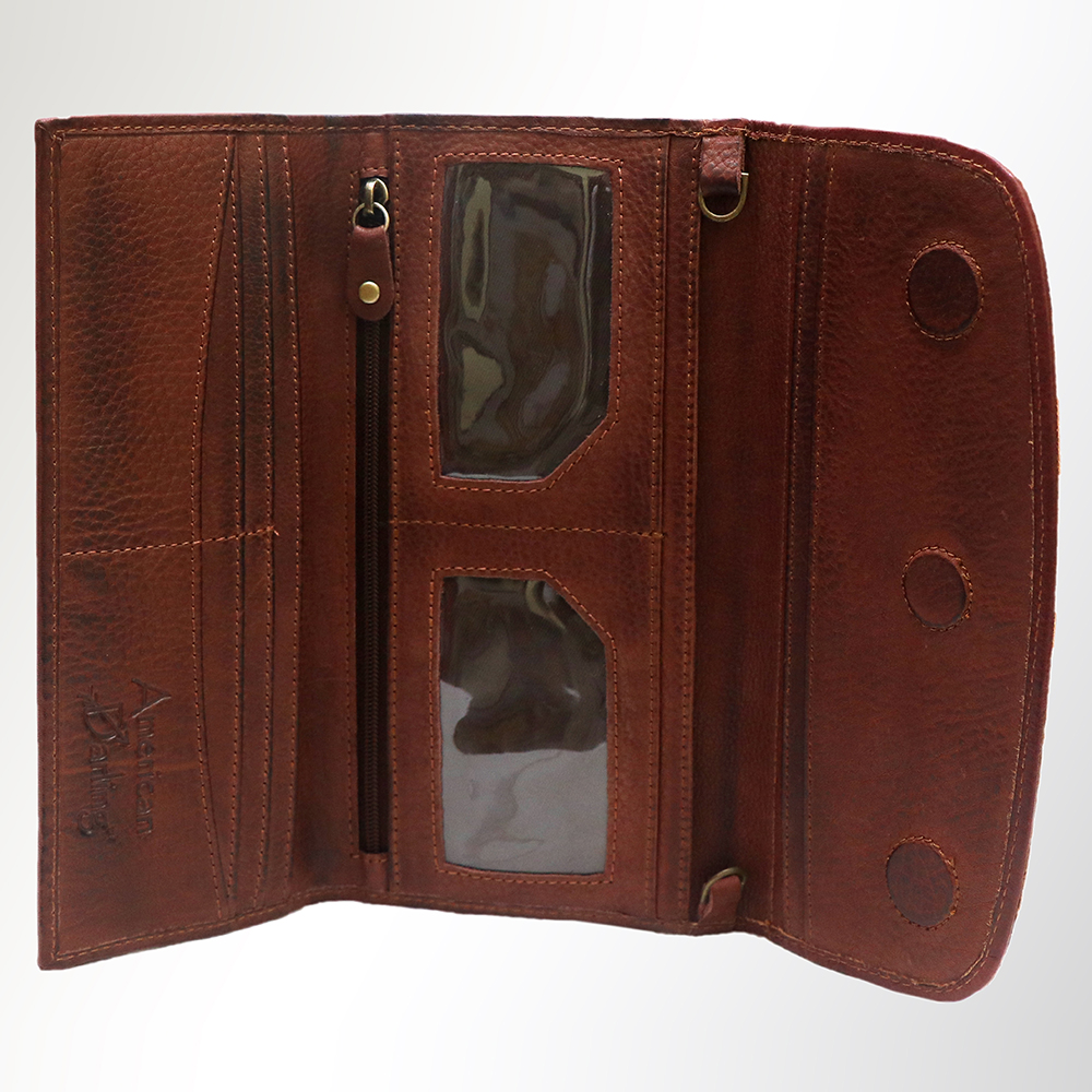 AD American Darling Wallet Hair on Full Grain Genuine Leather Western Women Bag - Picture 42 of 170