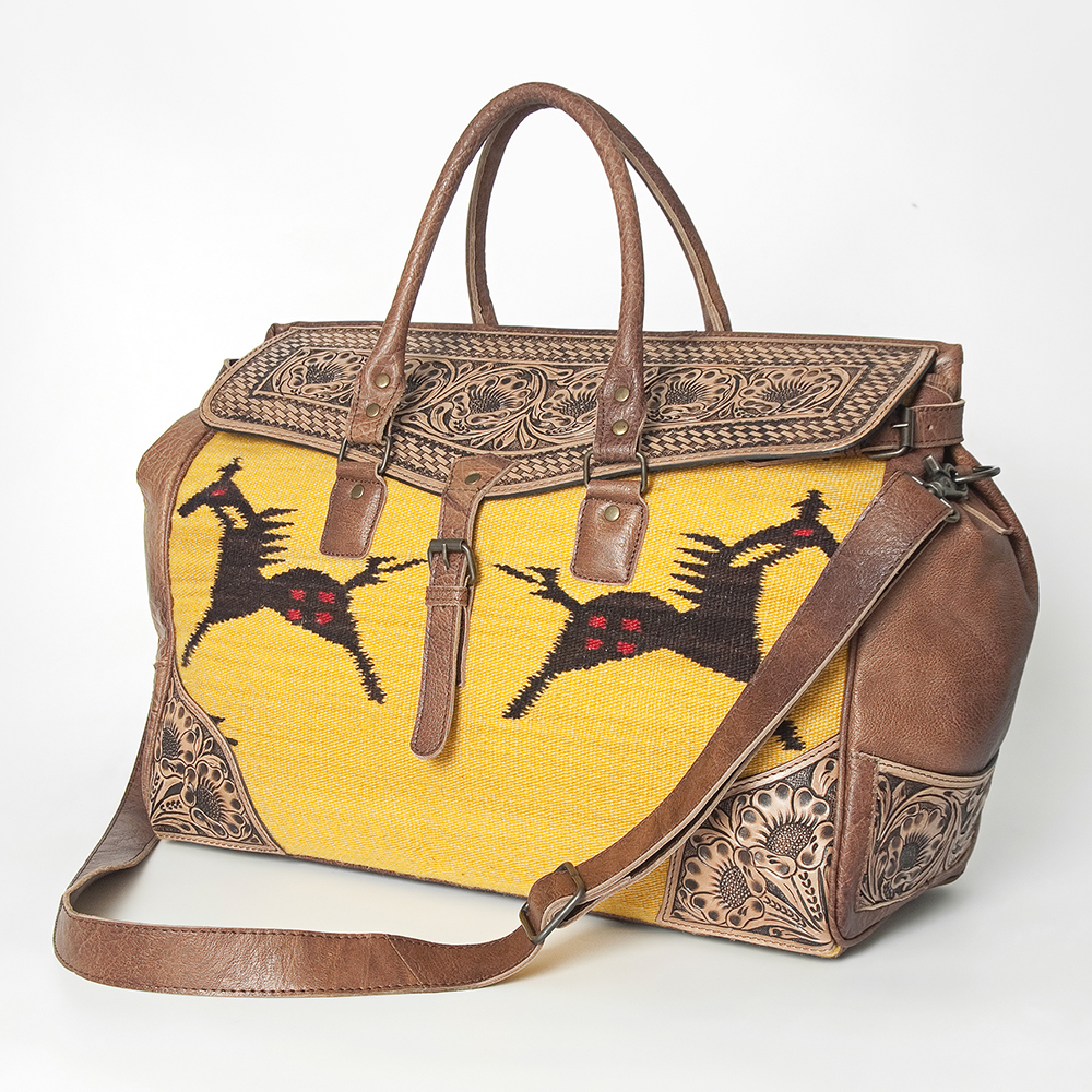AD American Darling ADBG516 Duffel Hand Tooled vente en gros Saddle Blanket Genuine Leather