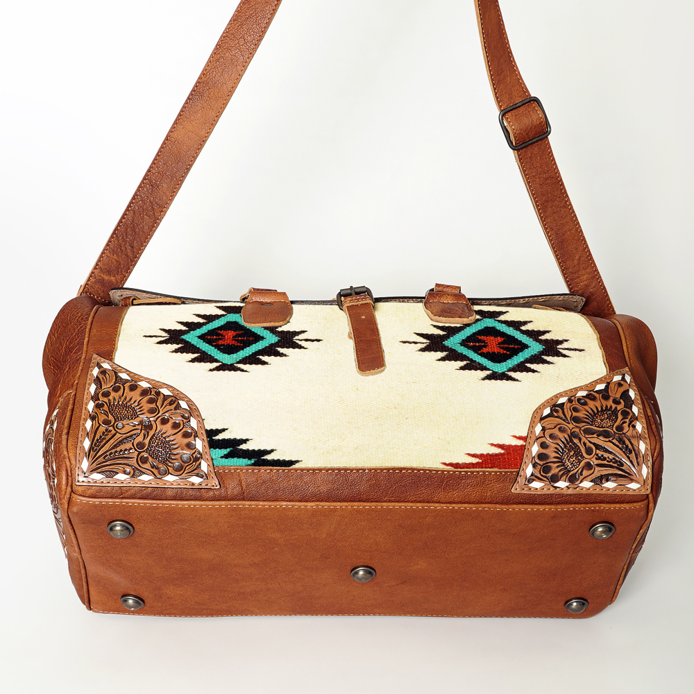 AD American Darling ADBG516 Duffel Hand Tooled vente en gros Saddle Blanket Genuine Leather