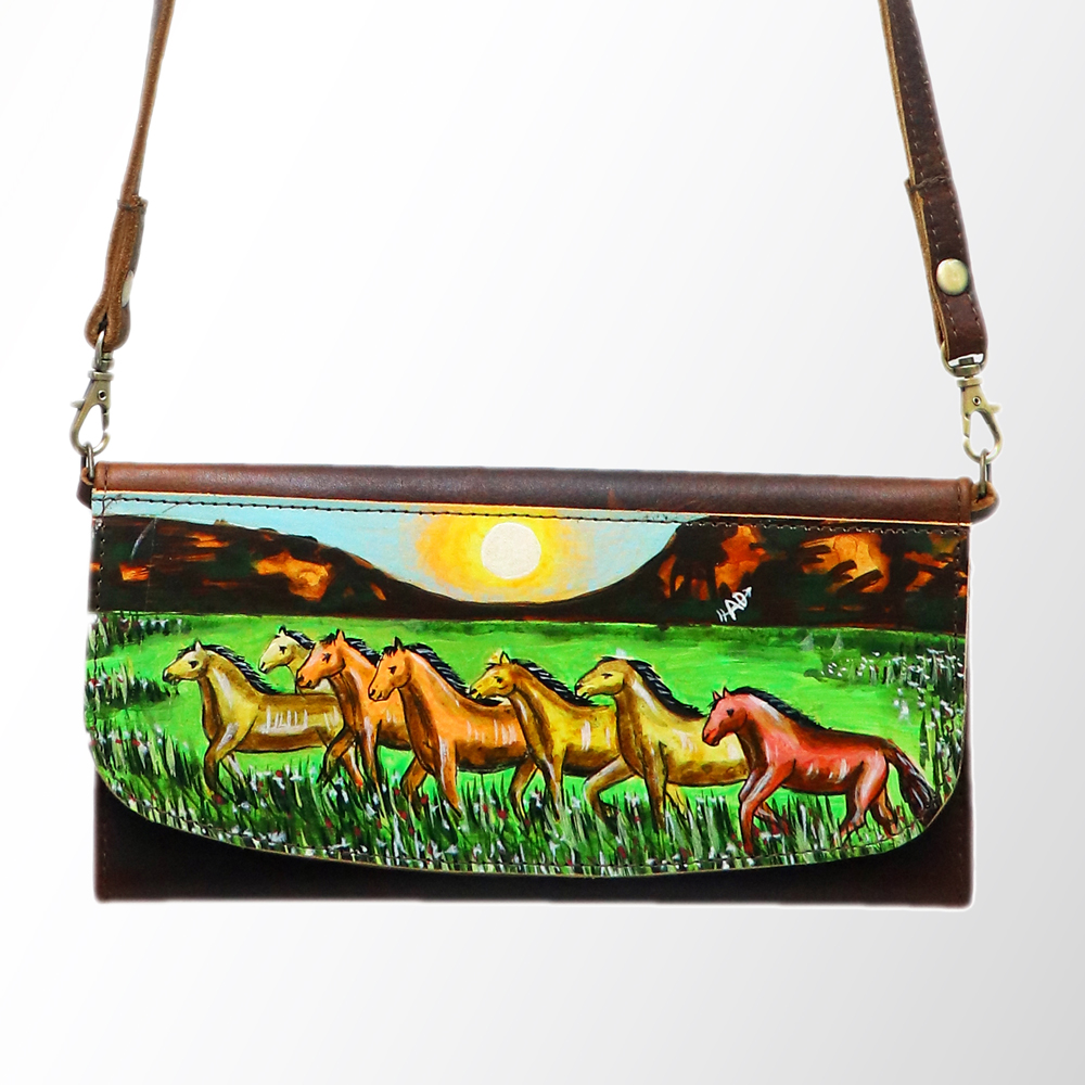 AD American Darling Wallet Hair on Full Grain Genuine Leather Western Women Bag - Picture 159 of 170