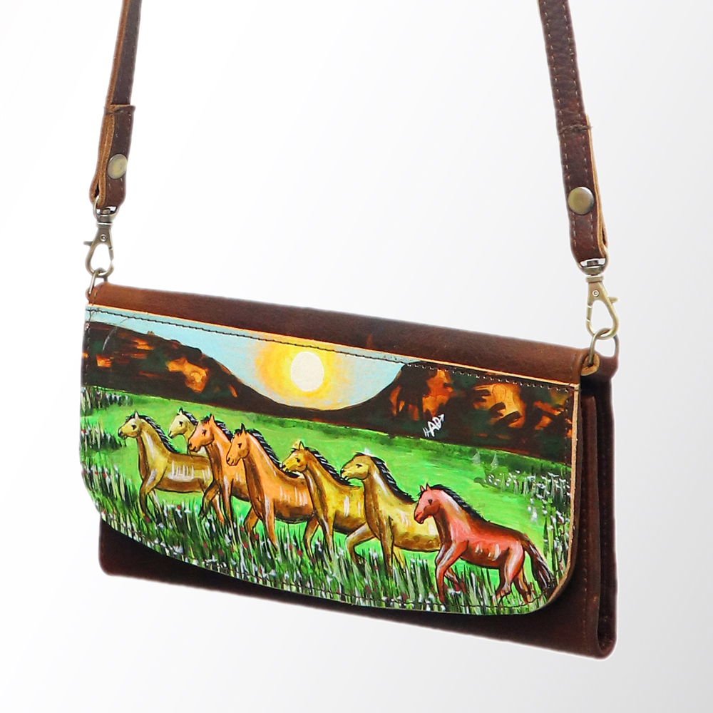 AD American Darling Wallet Hair on Full Grain Genuine Leather Western Women Bag - Picture 158 of 170