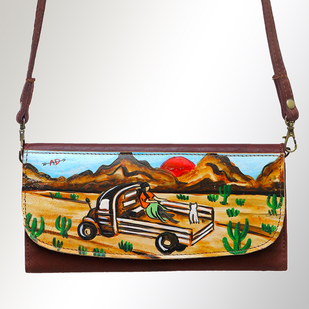 AD American Darling Wallet Hair on Full Grain Genuine Leather Western Women Bag - Picture 21 of 170