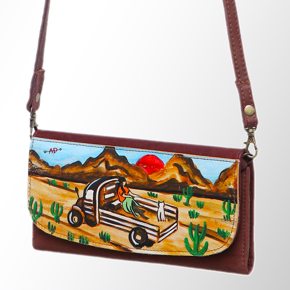 AD American Darling Wallet Hair on Full Grain Genuine Leather Western Women Bag - Picture 20 of 170