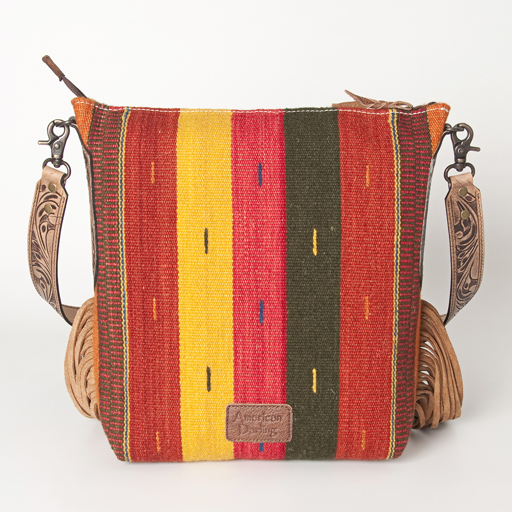 AD American Darling Messenger Bag Saddle Blanket Fabric Genuine Leather Western - Picture 60 of 188
