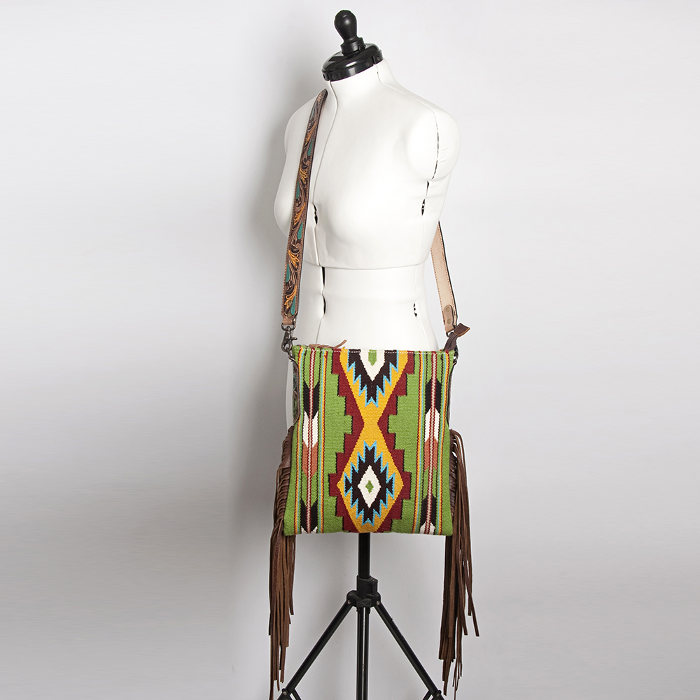 AD American Darling Messenger Bag Saddle Blanket Fabric Genuine Leather Western - Picture 53 of 188