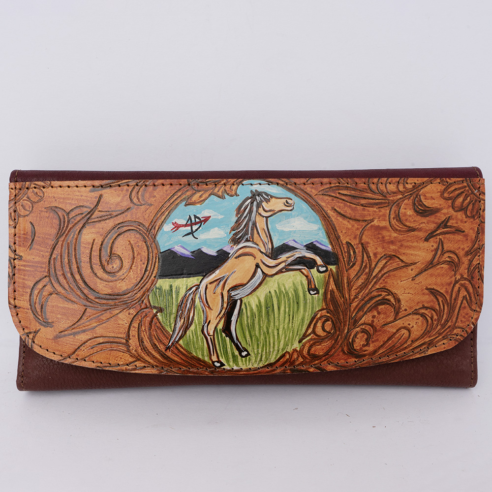 AD American Darling Wallet Hair on Full Grain Genuine Leather Western Women Bag - Picture 25 of 170