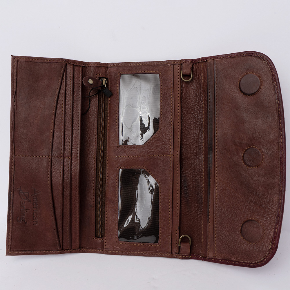 AD American Darling Wallet Hair on Full Grain Genuine Leather Western Women Bag - Picture 27 of 170