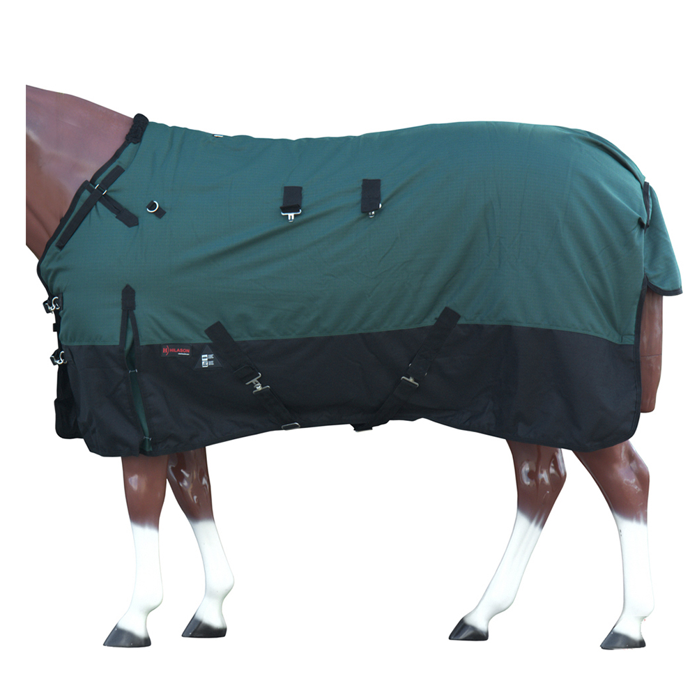 HI Hilason 1200D Turnout Light Winter Waterproof Rain Sheet Horse Black - Picture 10 of 57