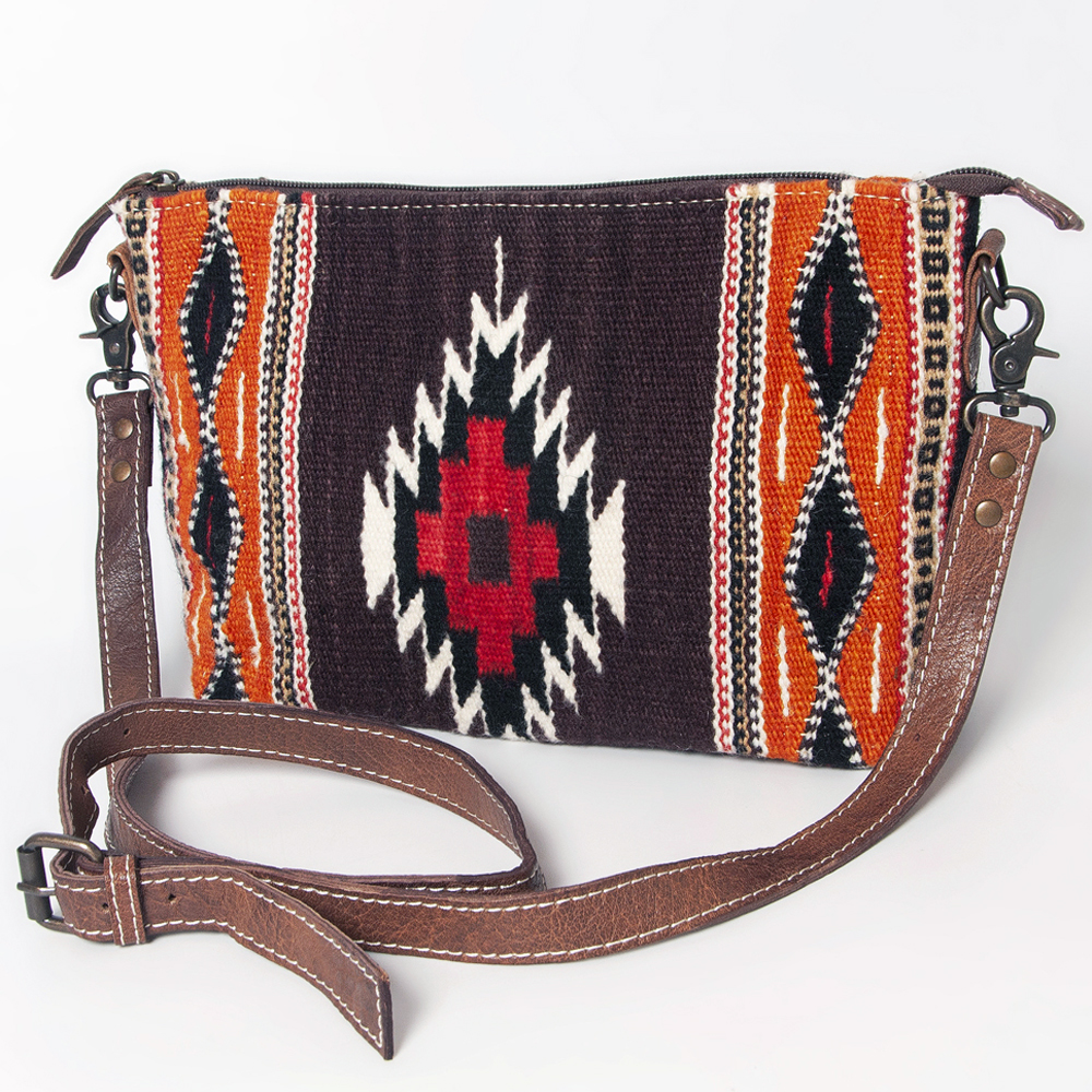 AD American Darling Cross Body sella coperta vera pelle borsa donna western - Foto 8 di 37