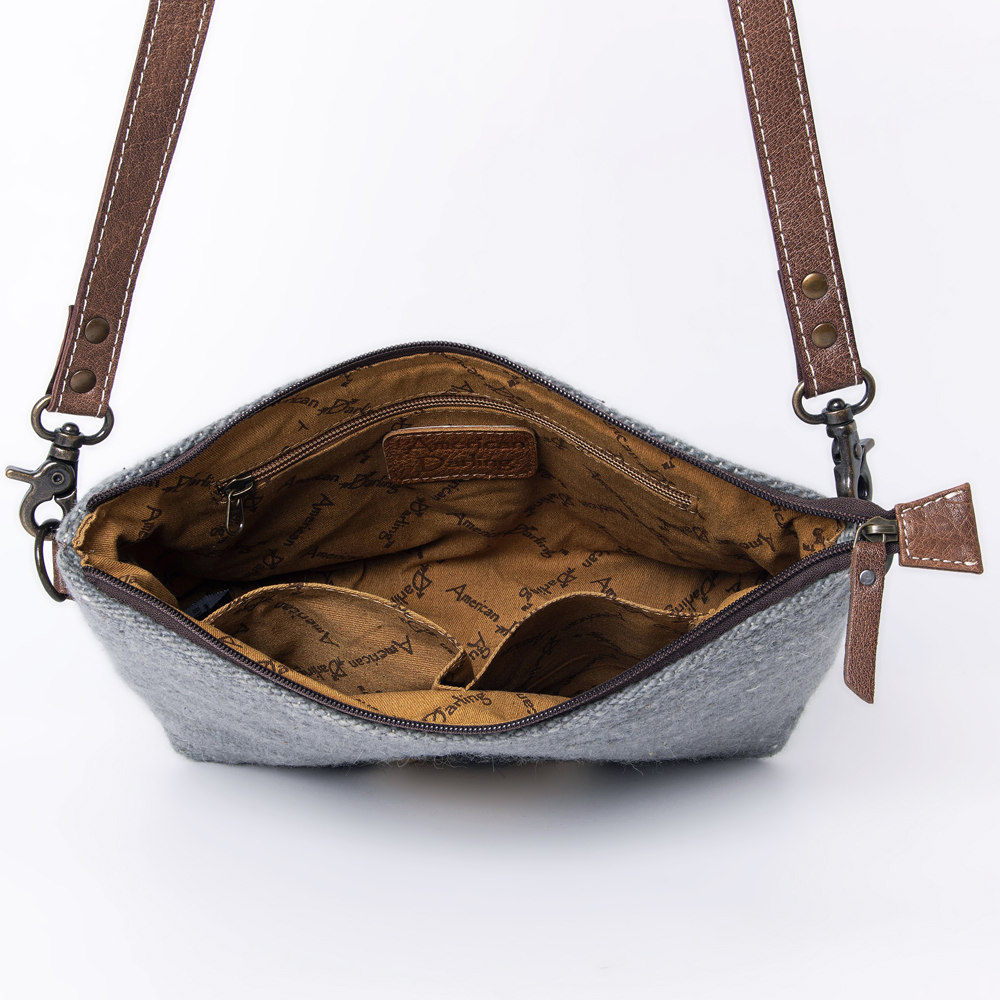 AD American Darling Cross Body sella coperta vera pelle borsa donna western - Foto 19 di 37