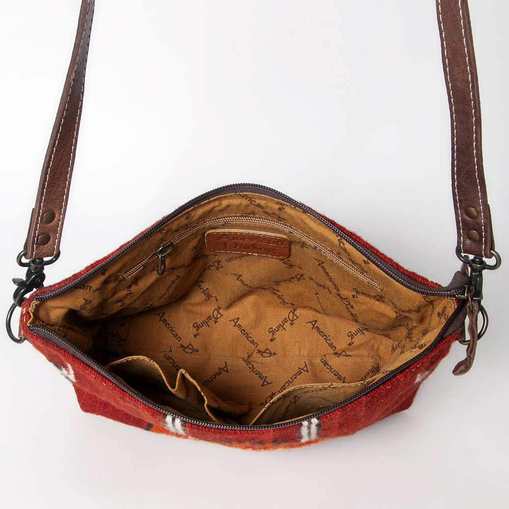AD American Darling Cross Body sella coperta vera pelle borsa donna western - Foto 31 di 37