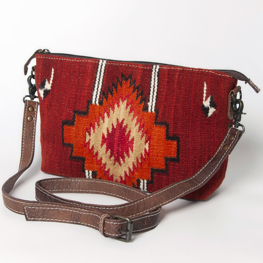 AD American Darling Cross Body sella coperta vera pelle borsa donna western - Foto 26 di 37