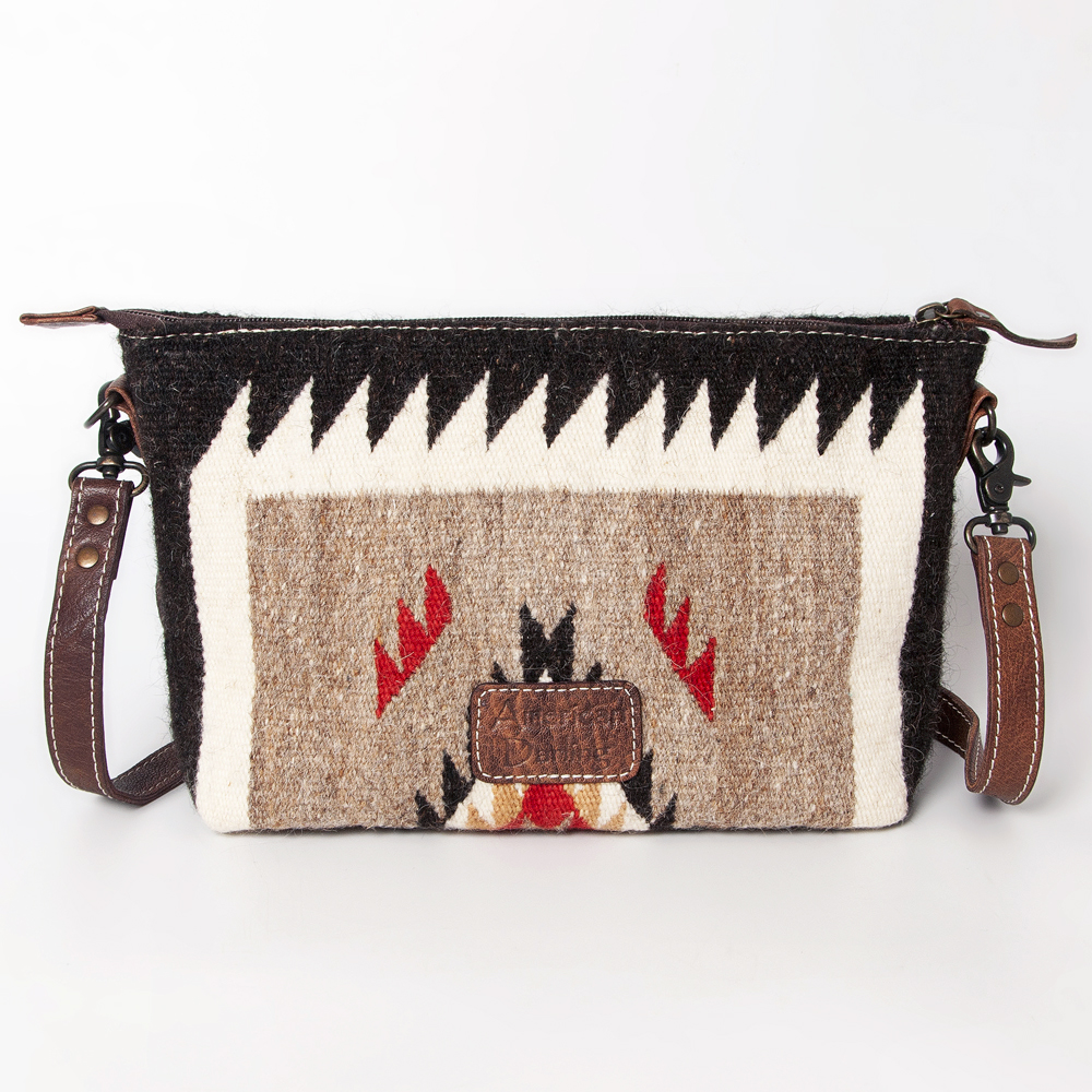 AD American Darling Cross Body sella coperta vera pelle borsa donna western - Foto 36 di 37