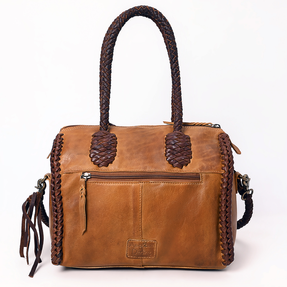 AD American Darling Duffel borsa da donna in vera pelle borsa a mano western borsetta - Foto 14 di 44