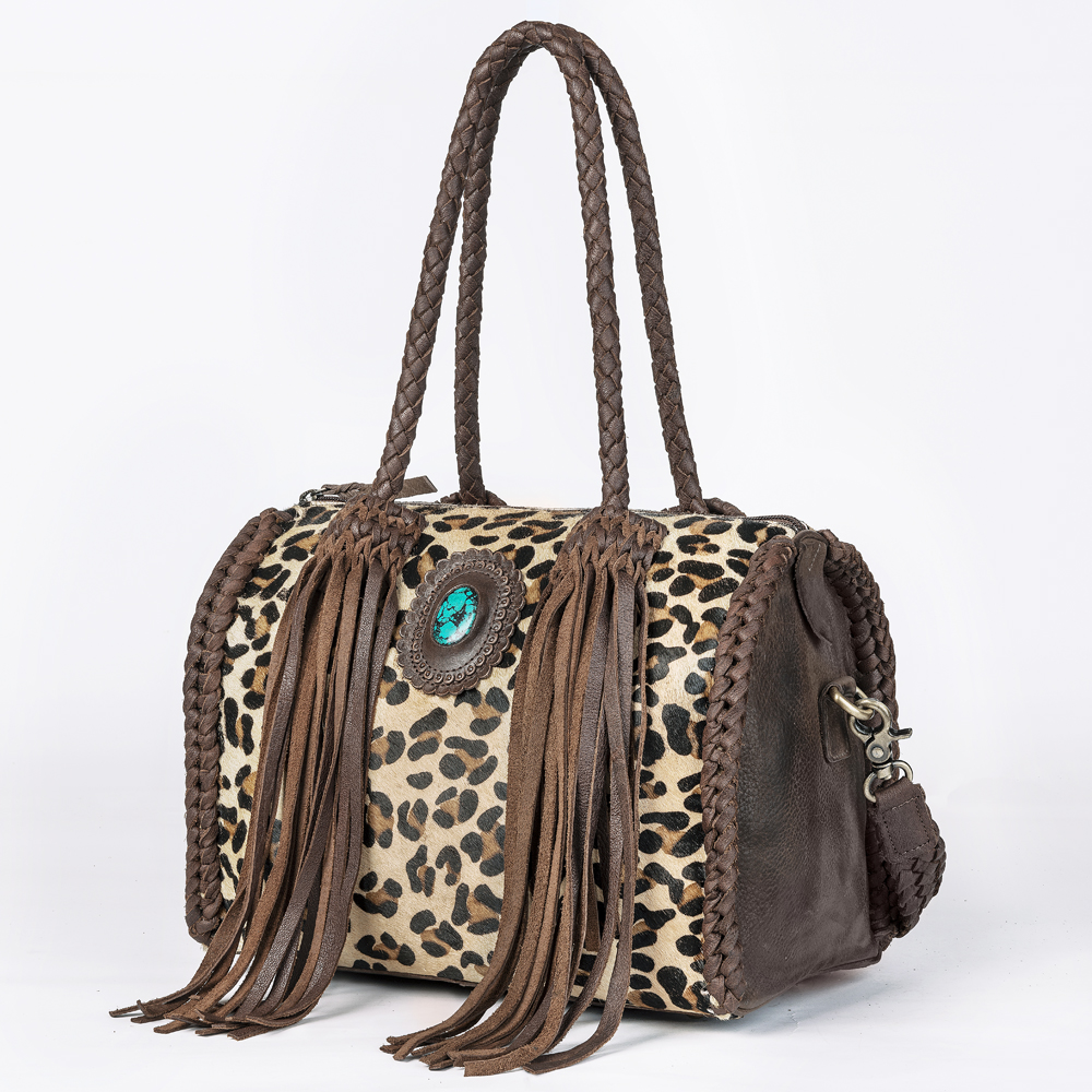 AD American Darling Duffel Hair on Genuine Leather Western Women Bag | Handbag - Picture 3 of 70