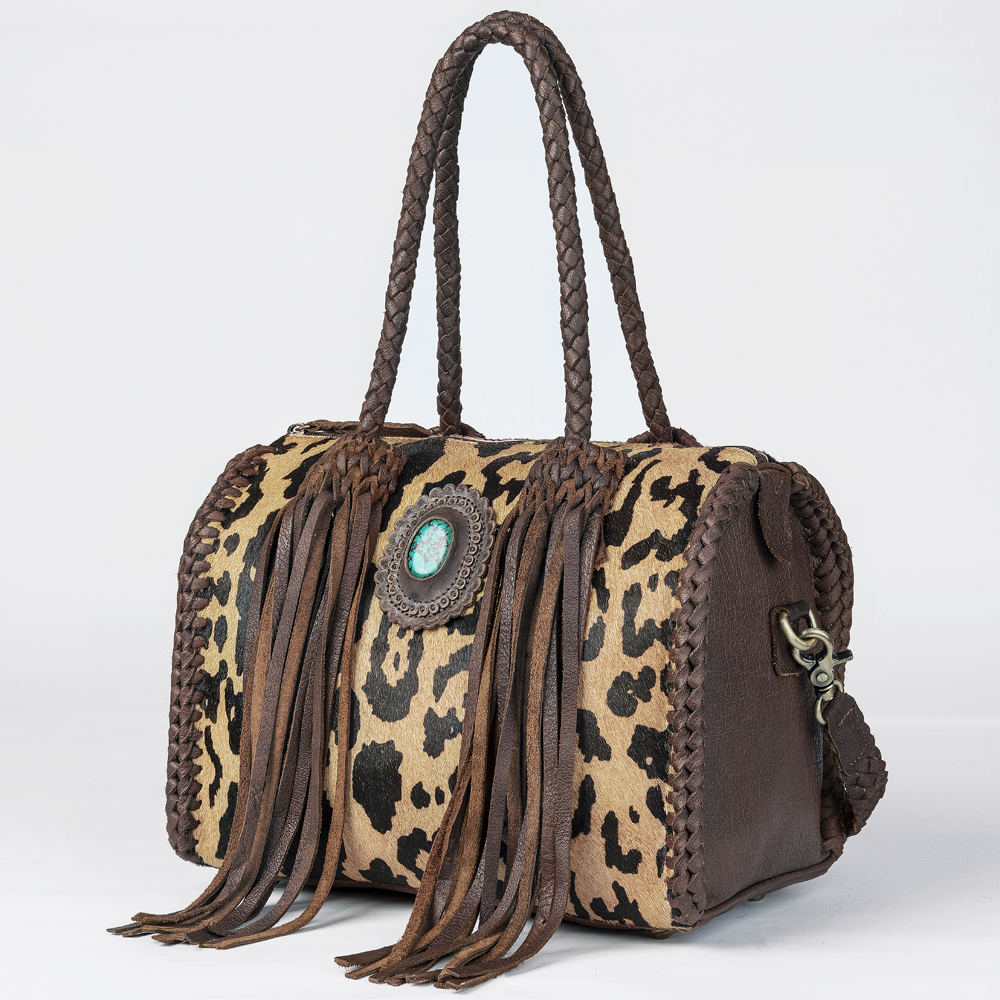 AD American Darling Duffel borsa da donna in vera pelle borsa a mano western borsetta - Foto 31 di 44