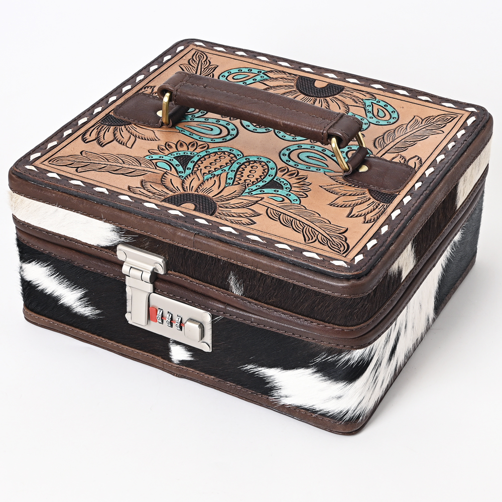 AD American Darling Estuche Joyero Mano Cuero Genuino Mujer Bolso Western - Imagen 7 de 16