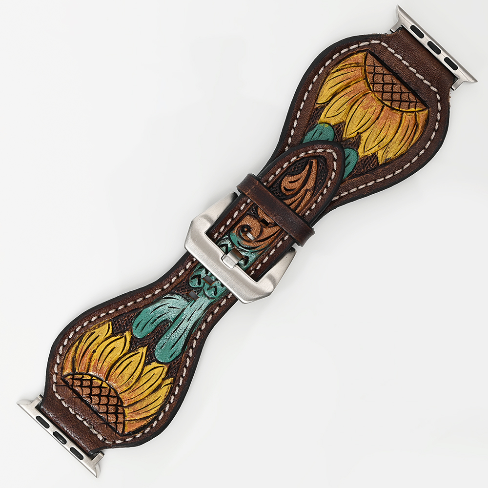 AD American Darling Floral Hand Tooled I watch Men Women  display picture 3