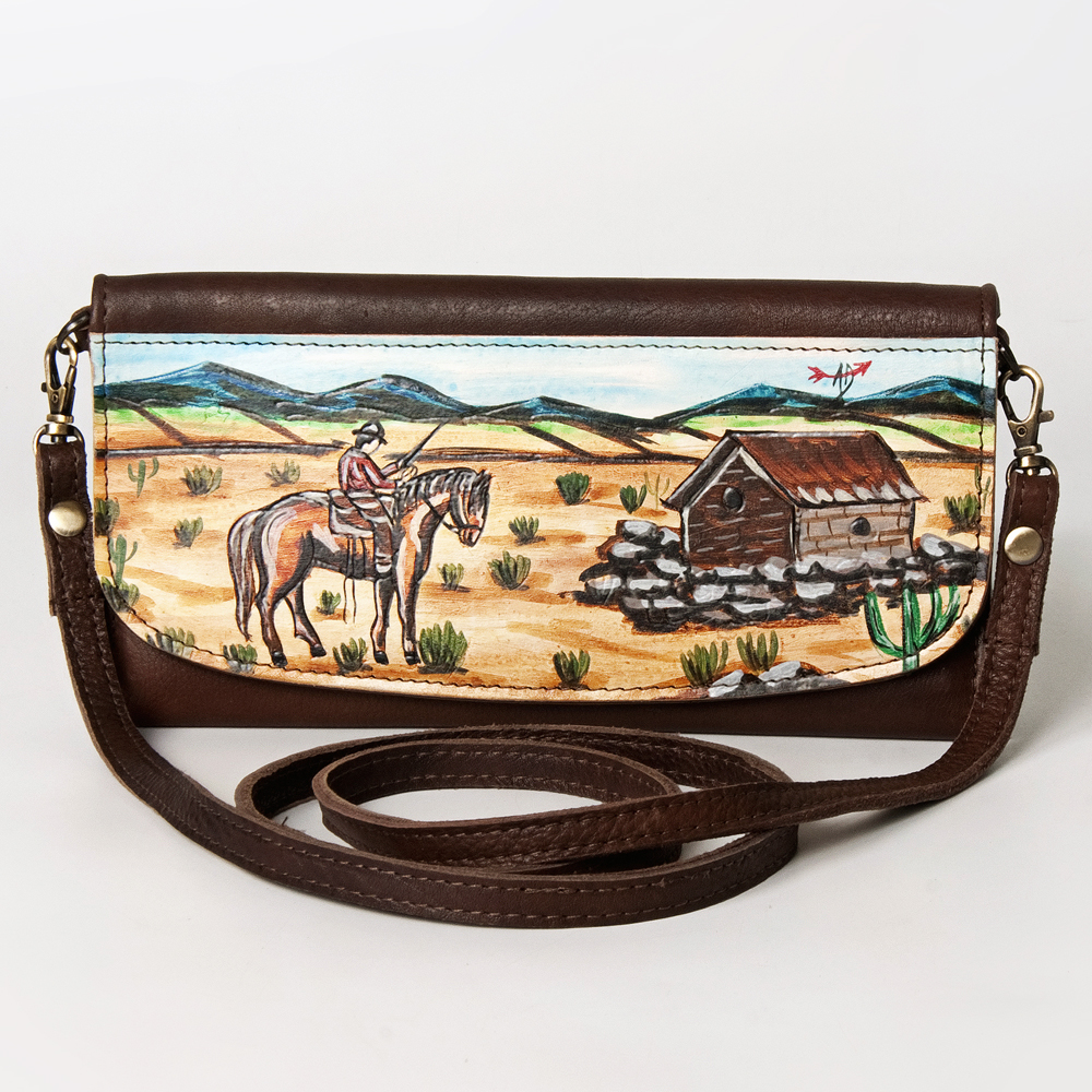 AD American Darling Wallet Hair on Full Grain Genuine Leather Western Women Bag - Picture 100 of 170