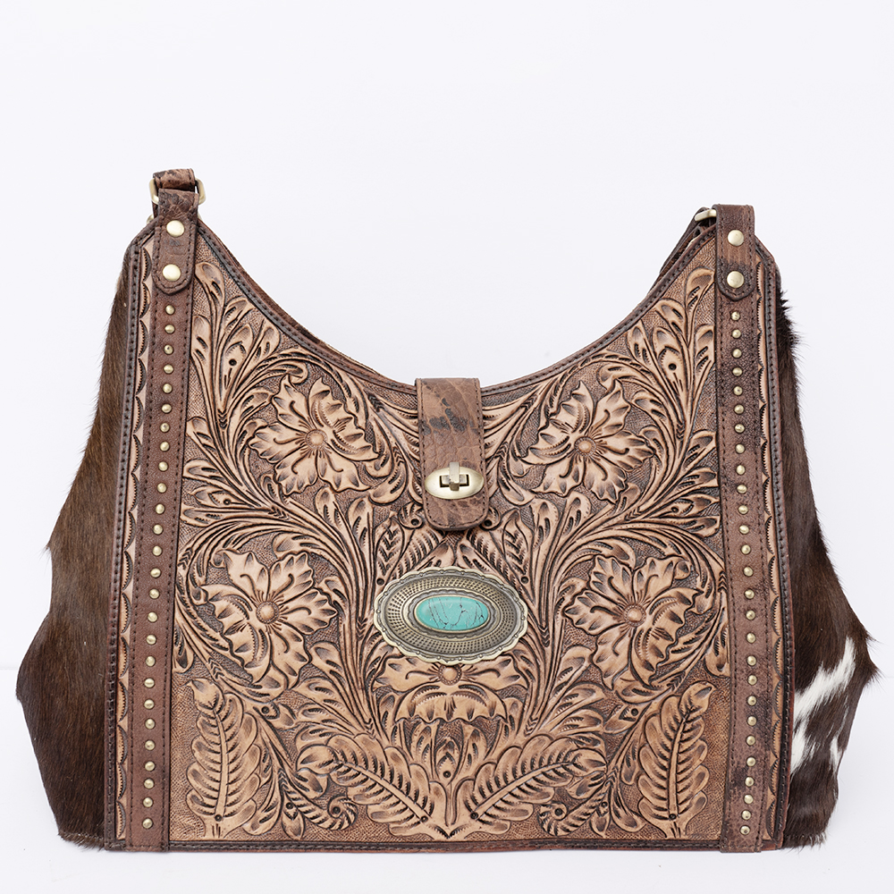 Borsa da donna AD American Darling in vera pelle lavorata a mano borsa western borsetta - Foto 8 di 15