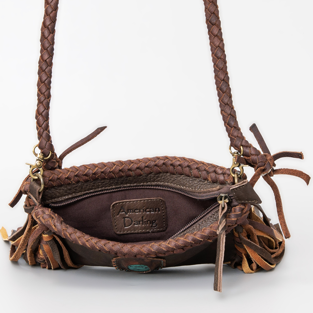 AD American Darling Cross Body Full Grain Genuine Leather Western Women Bag - Picture 20 of 32