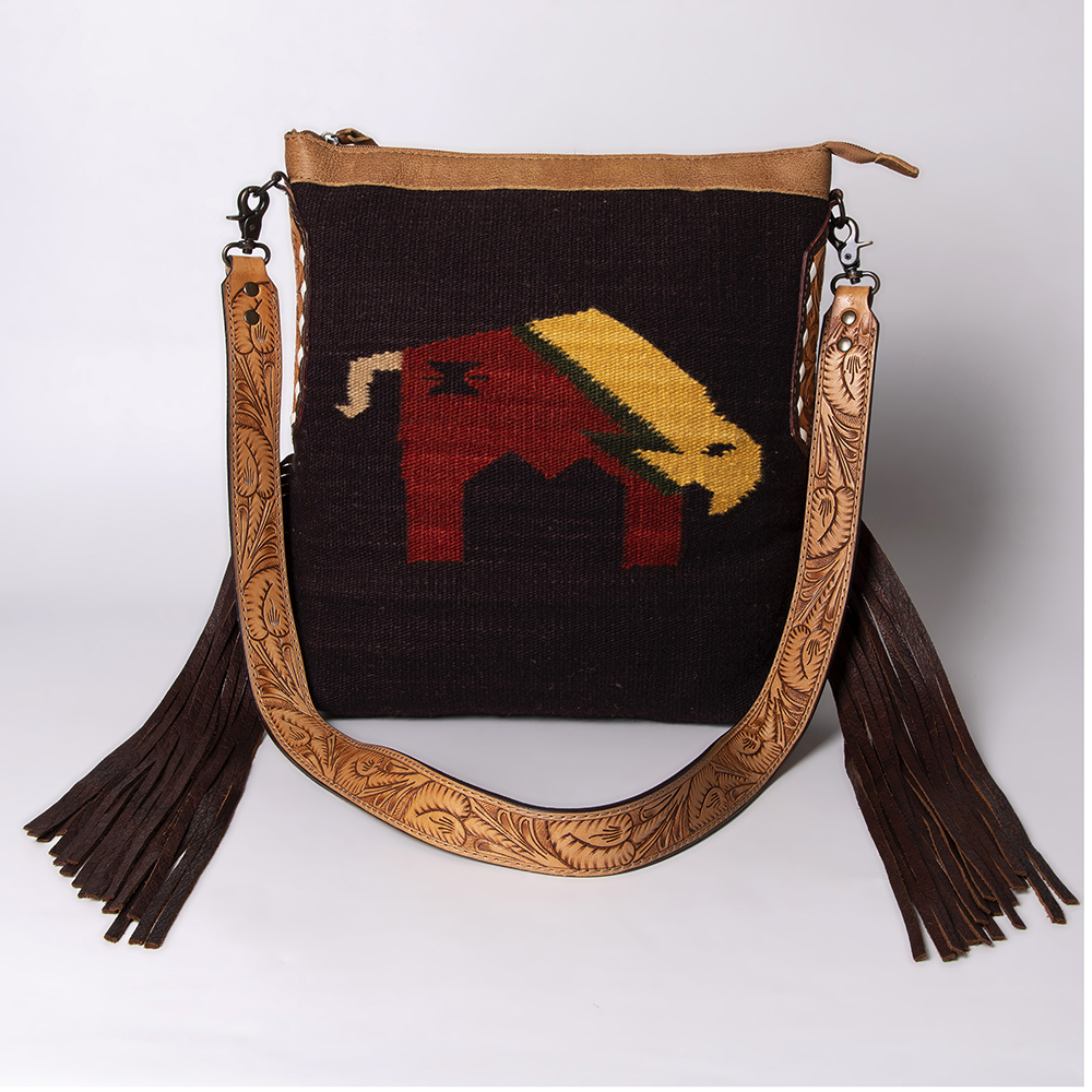 AD American Darling Messenger Bag Saddle Blanket Fabric Genuine Leather Western - Picture 28 of 188