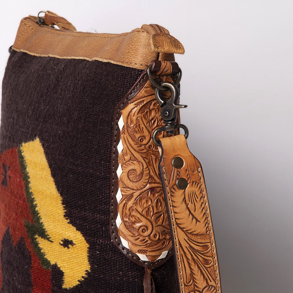 AD American Darling Messenger Bag Saddle Blanket Fabric Genuine Leather Western - Picture 30 of 188