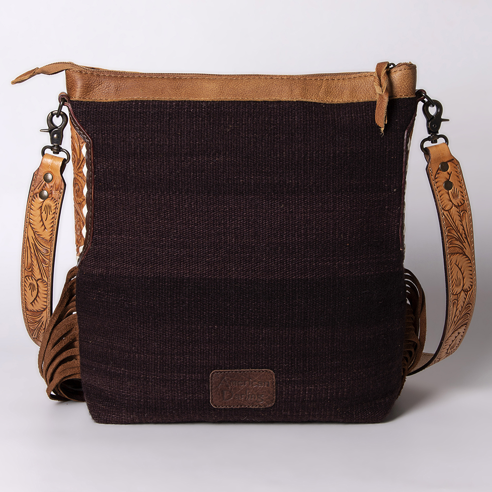 AD American Darling Messenger Bag Saddle Blanket Fabric Genuine Leather Western - Picture 31 of 188