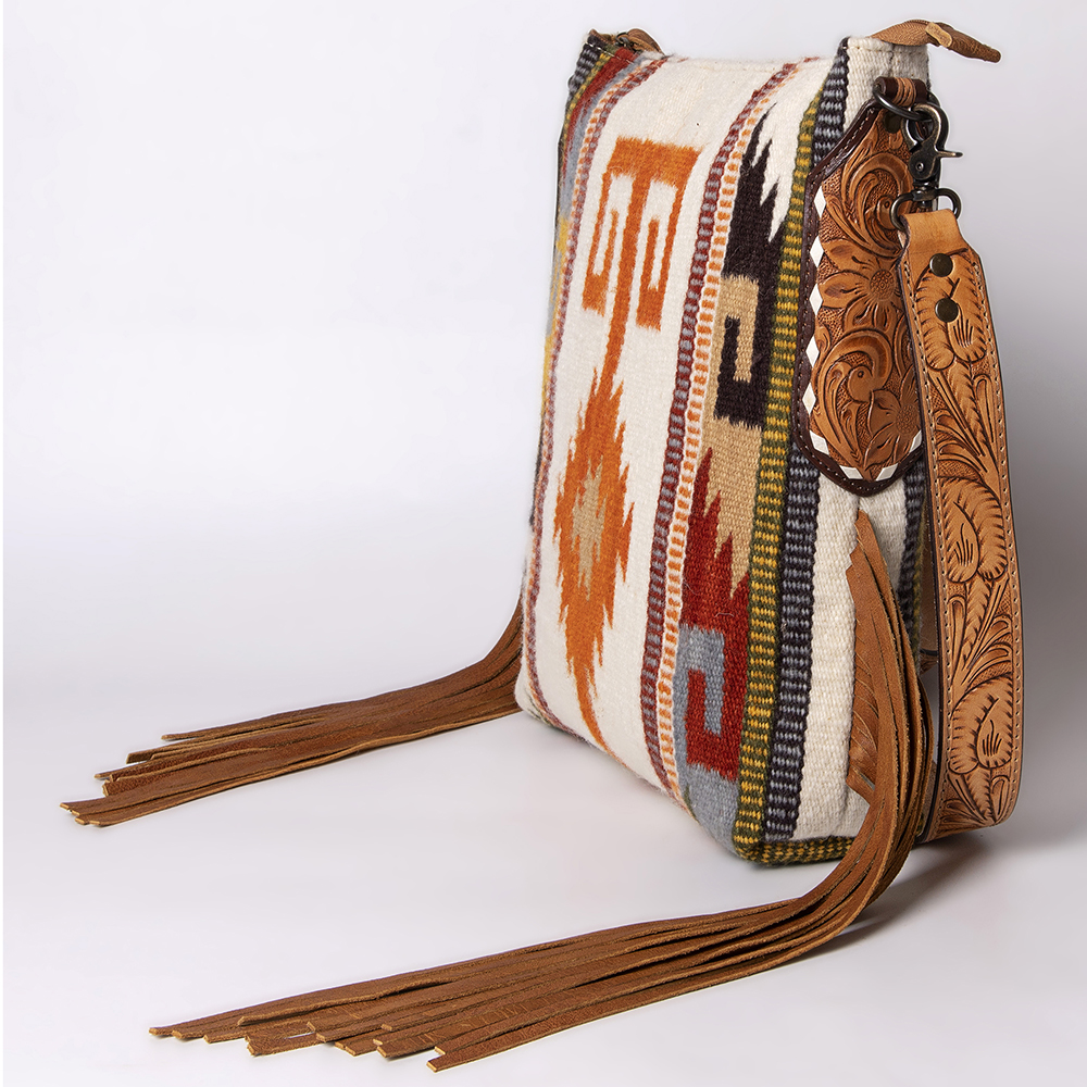 AD American Darling Messenger Bag Saddle Blanket Fabric Genuine Leather Western - Picture 108 of 188