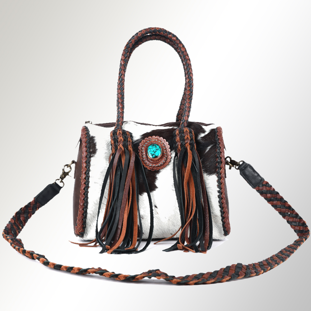 AD American Darling Duffel borsa da donna in vera pelle borsa a mano western borsetta - Foto 6 di 44