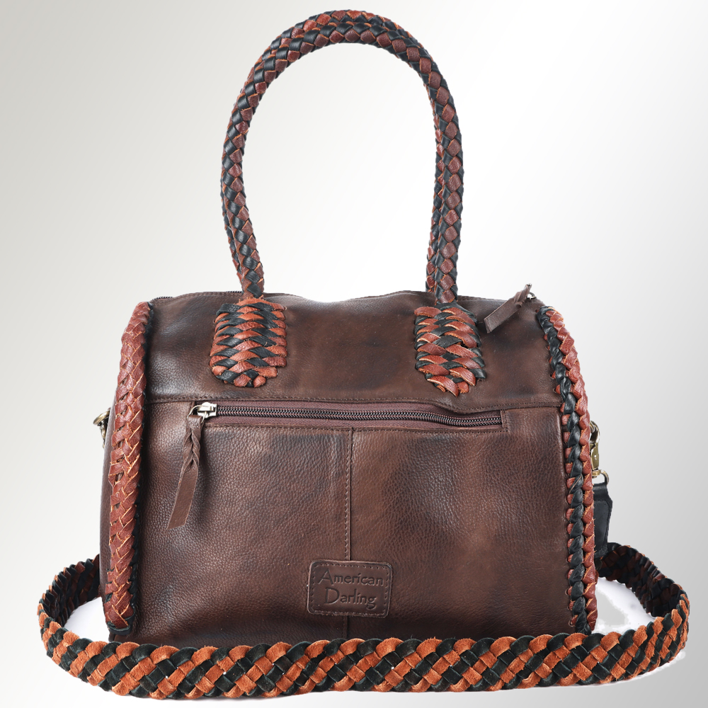AD American Darling Duffel borsa da donna in vera pelle borsa a mano western borsetta - Foto 7 di 44
