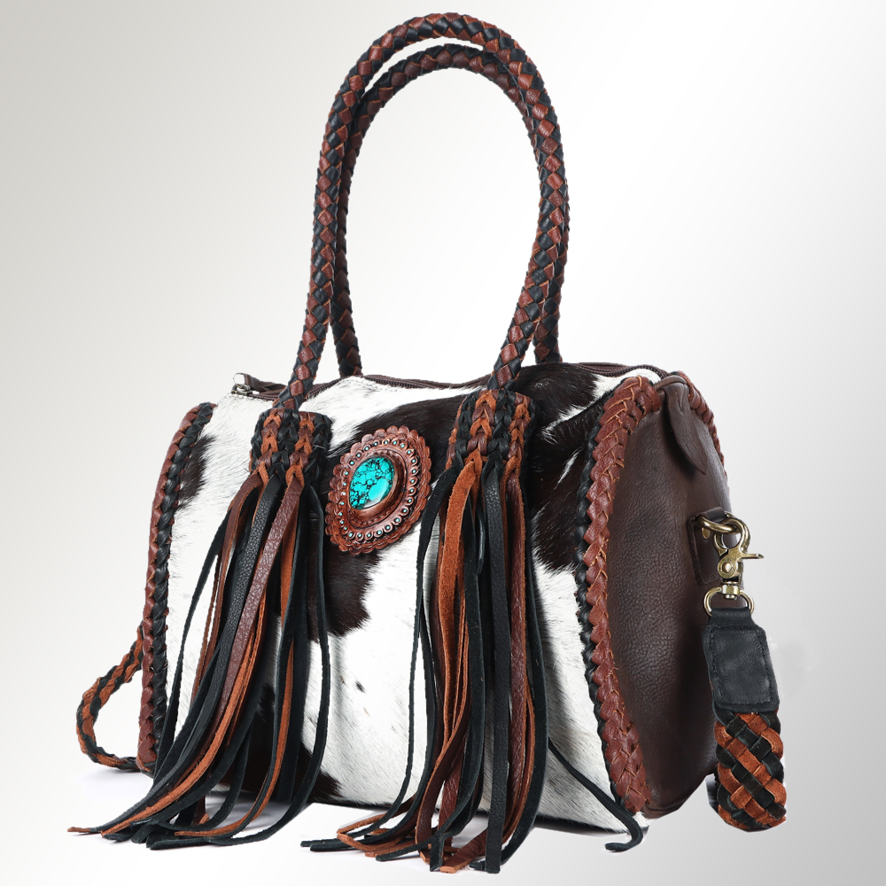 AD American Darling Duffel borsa da donna in vera pelle borsa a mano western borsetta - Foto 5 di 44