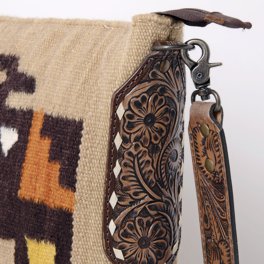 AD American Darling Messenger Bag Saddle Blanket Fabric Genuine Leather Western - Picture 120 of 188