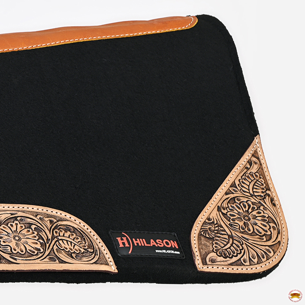 40HS 32" X 30" Hilason Horse Saddle PAD Western Contoured Wool Felt Moisture - Picture 13 of 21
