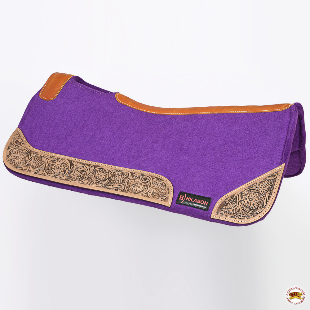 40HS 32" X 30" Hilason Horse Saddle PAD Western Contoured Wool Felt Moisture - Picture 19 of 21
