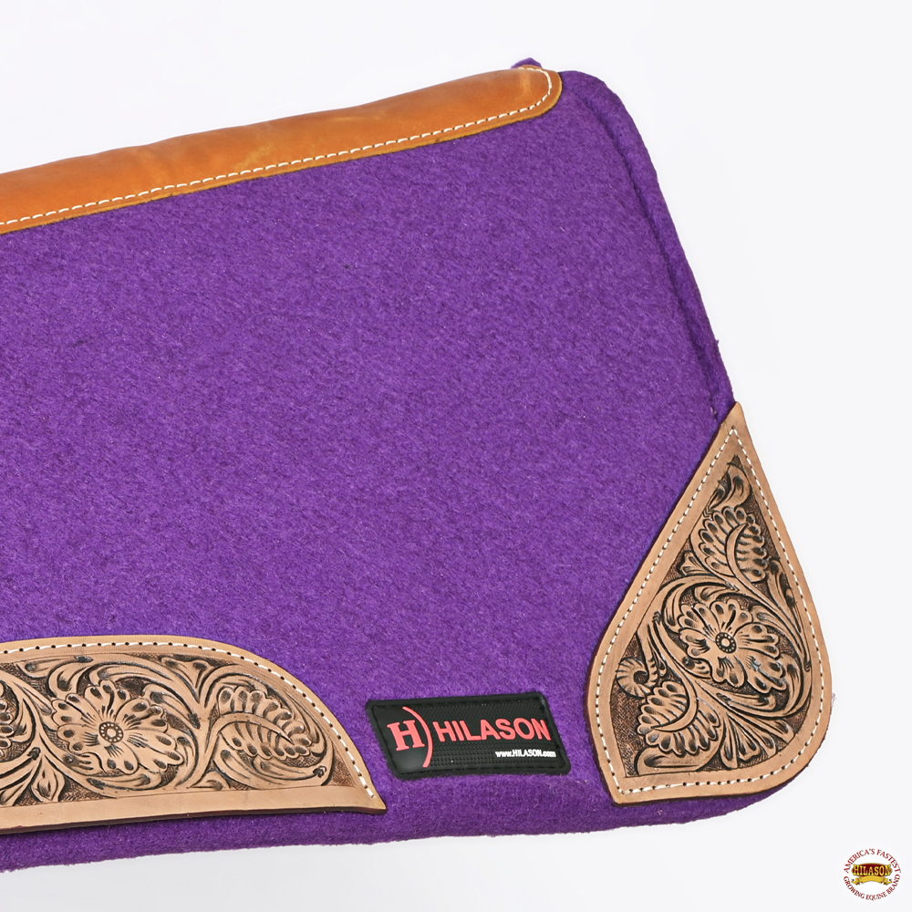 40HS 32" X 30" Hilason Horse Saddle PAD Western Contoured Wool Felt Moisture - Picture 21 of 21